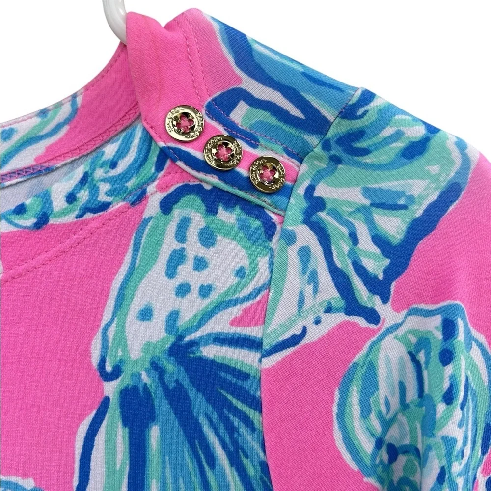 Lilly Pulitzer Long Sleeve Sophie Dress - Size XS - Pink Sea Shells - Picture 7 of 14